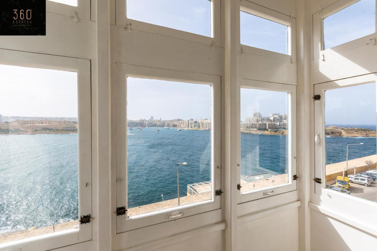 Seafront - Top Location, Top Floor With Wifi & Ac By 360 Estates La Valette Extérieur photo