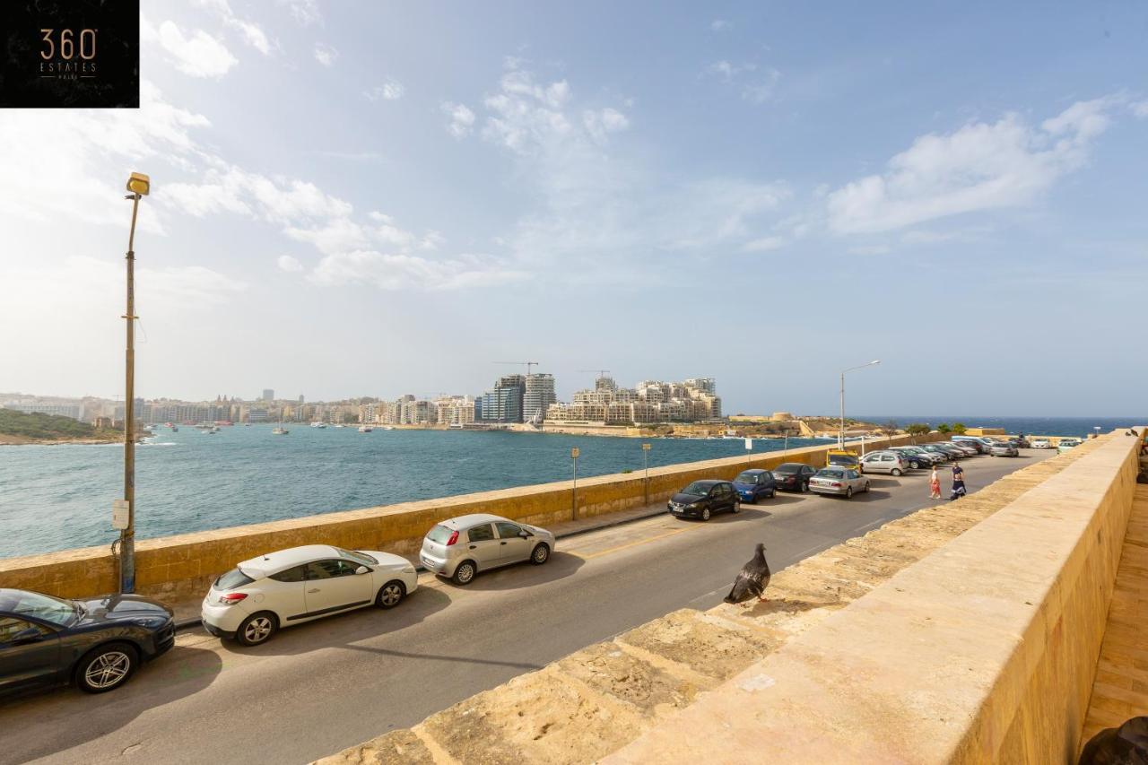 Seafront - Top Location, Top Floor With Wifi & Ac By 360 Estates La Valette Extérieur photo